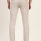 Light Grey Printed Super Slim Fit Casual Trouser | Greenfibre