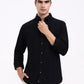 Black Solid Slim Fit Formal Trouser | Greenfibre