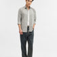 Olive Checked Tailored Fit Semi Casual Shirt | Greenfibre