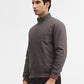 Dark Grey Solid Slim Fit Winter Jacket | Greenfibre