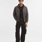 Dark Grey Solid Slim Fit Winter Jacket | Greenfibre