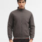 Dark Grey Solid Slim Fit Winter Jacket | Greenfibre