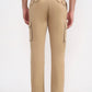 Camel Khaki Solid Slim Fit Cargo Pant | Greenfibre