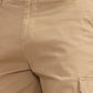 Camel Khaki Solid Slim Fit Cargo Pant | Greenfibre