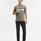 Green & White Striped Slim Fit Polo T-Shirt | Greenfibre