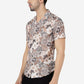 Brown Printed Slim Fit Casual Shirt | Greenfibre