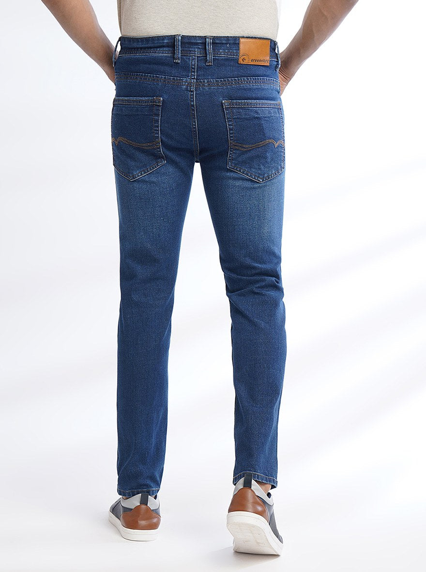 Blue Washed Urban Fit Jeans | Greenfibre