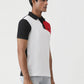 White Cut & Sew Slim Fit Polo T-Shirt | Greenfibre