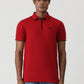 Red Solid Slim Fit Polo T-Shirt | Greenfibre