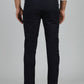 Navy Blue Dobby Super Slim Fit Casual Trouser | Greenfibre
