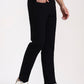Raw Black Solid Straight Fit Jeans | Greenfibre