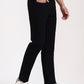 Raw Black Solid Straight Fit Jeans | Greenfibre