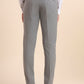 Grey Solid Super Slim Fit Formal Trouser | Greenfibre