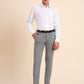 Grey Solid Super Slim Fit Formal Trouser | Greenfibre