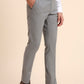 Grey Solid Super Slim Fit Formal Trouser | Greenfibre