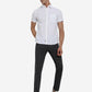 White Solid Slim Fit Semi Casual Shirt | Greenfibre