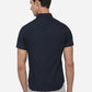 Navy Blue Solid Slim Fit Semi Casual Shirt | Greenfibre