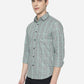 Iceburg Green Checked Slim Fit Semi Casual Shirt | Greenfibre