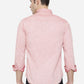 Light Pink Solid Slim Fit Semi Casual Shirt | Greenfibre