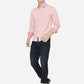 Light Pink Solid Slim Fit Semi Casual Shirt | Greenfibre