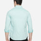 Sea Green Solid Slim Fit Semi Casual Shirt | Greenfibre