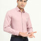 Pink Solid Slim Fit Party Wear Shirt | Greenfibre