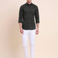 Olive Green Solid Smart Fit Semi Casual Shirt | Greenfibre