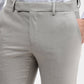 Grey Solid Slim Fit Formal Trouser | Greenfibre