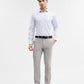 Grey Solid Slim Fit Formal Trouser | Greenfibre