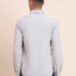 Light Grey Solid Slim Fit Casual Shirt | Greenfibre