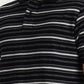 Black & White Striped Slim Fit Polo T-Shirt | Greenfibre