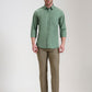 Fren Green Solid Slim Fit Casual Shirt | Greenfibre