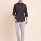 Wine Printed Smart Fit Semi Casual Shirt | Greenfibre