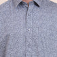Grey Printed Smart Fit Semi Casual Shirt | Greenfibre