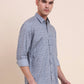 Grey Printed Smart Fit Semi Casual Shirt | Greenfibre