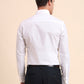 White Solid Slim Fit Formal Shirt | GreenFiber