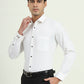 White Solid Slim Fit Party Wear Shirt | Greenfire