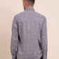 Dark Purplr Printed Smart Fit Semi Casual Shirt | Greenfibre