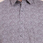 Dark Purplr Printed Smart Fit Semi Casual Shirt | Greenfibre