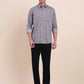 Dark Purplr Printed Smart Fit Semi Casual Shirt | Greenfibre
