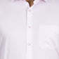 Light Pink Printed Slim Fit Formal Shirt | Greenfibre