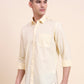 Yellow Solid Smart Fit Semi Casual Shirt | Greenfibre