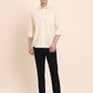 Yellow Solid Smart Fit Semi Casual Shirt | Greenfibre