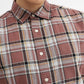 Chocolaty Checked Slim Fit Casual Shirt | Greenfibre