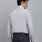 Light Grey Solid Slim Fit Party Wear Shirt | Wyre