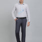 Light Grey Solid Slim Fit Party Wear Shirt | Wyre