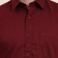 Maroon Solid Smart Fit Semi Casual Shirt | Greenfibre