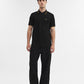 Black Solid Slim Fit Polo T-Shirt | Greenfibre