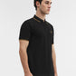 Black Solid Slim Fit Polo T-Shirt | Greenfibre
