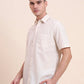 Beige Printed Smart Fit Semi Casual Shirt | Greenfibre